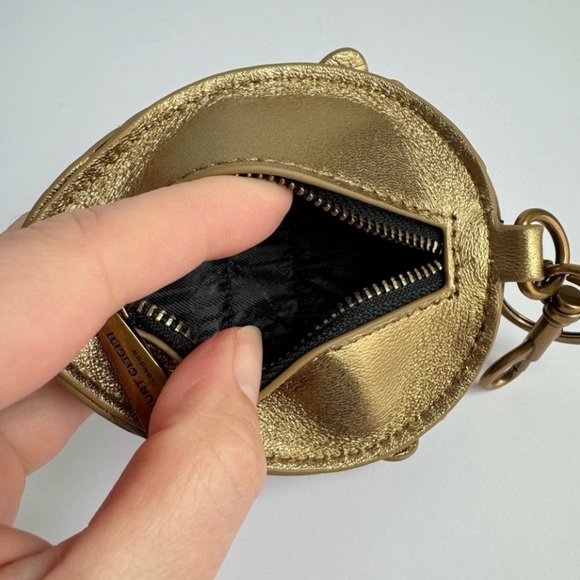 Kurt Geiger Eagle Head Bag Charm Bird Leather Coin Purse Keyring Key Chain NEW - Picture 8 of 11